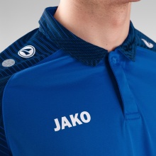 JAKO Sport-Polo Performance (Mikrosiatka poliestrowa, oddychająca, szybko schnąca) niebiesko-royalna/morska męska